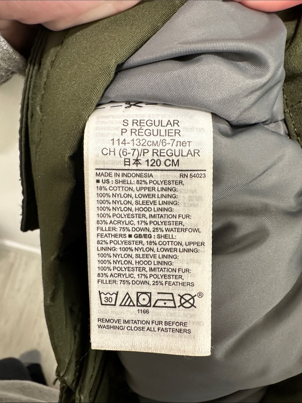 GAP Olive Green Hooded Kids Heavyweight Winter Parka Jacket - Picture 7 of 7